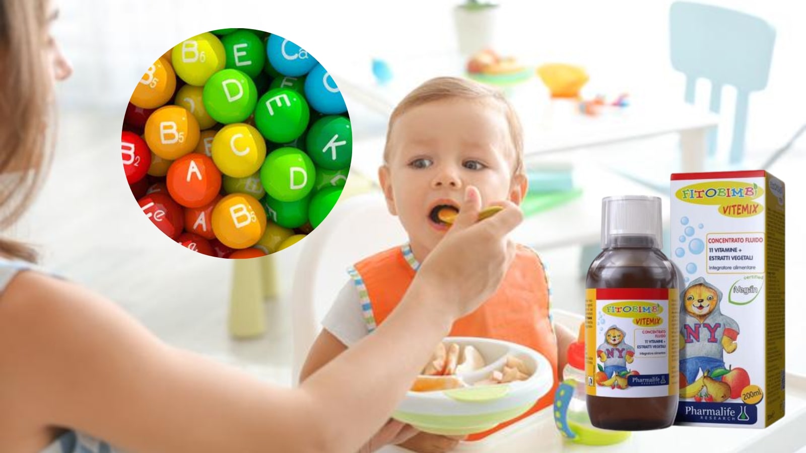 Fitobimbi Vitemix bổ sung vitamin cho trẻ hay ăn ch&oacute;ng lớn