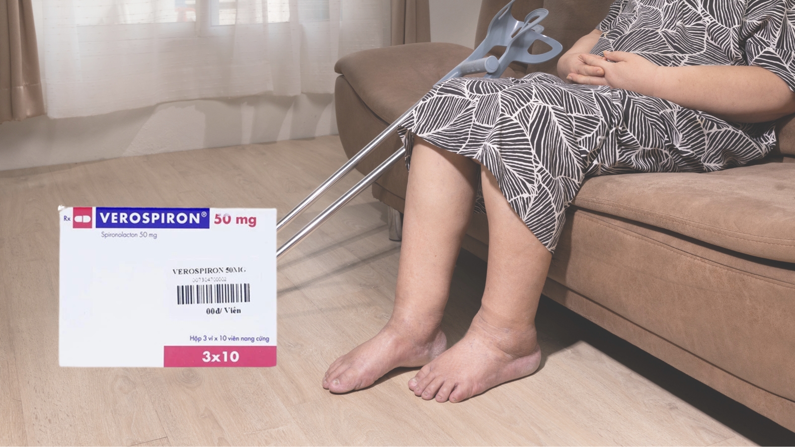 Thuốc Verospiron 50mg gi&uacute;p giảm nhanh c&aacute;c triệu chứng ph&ugrave; do c&aacute;c bệnh về tim, gan, thận