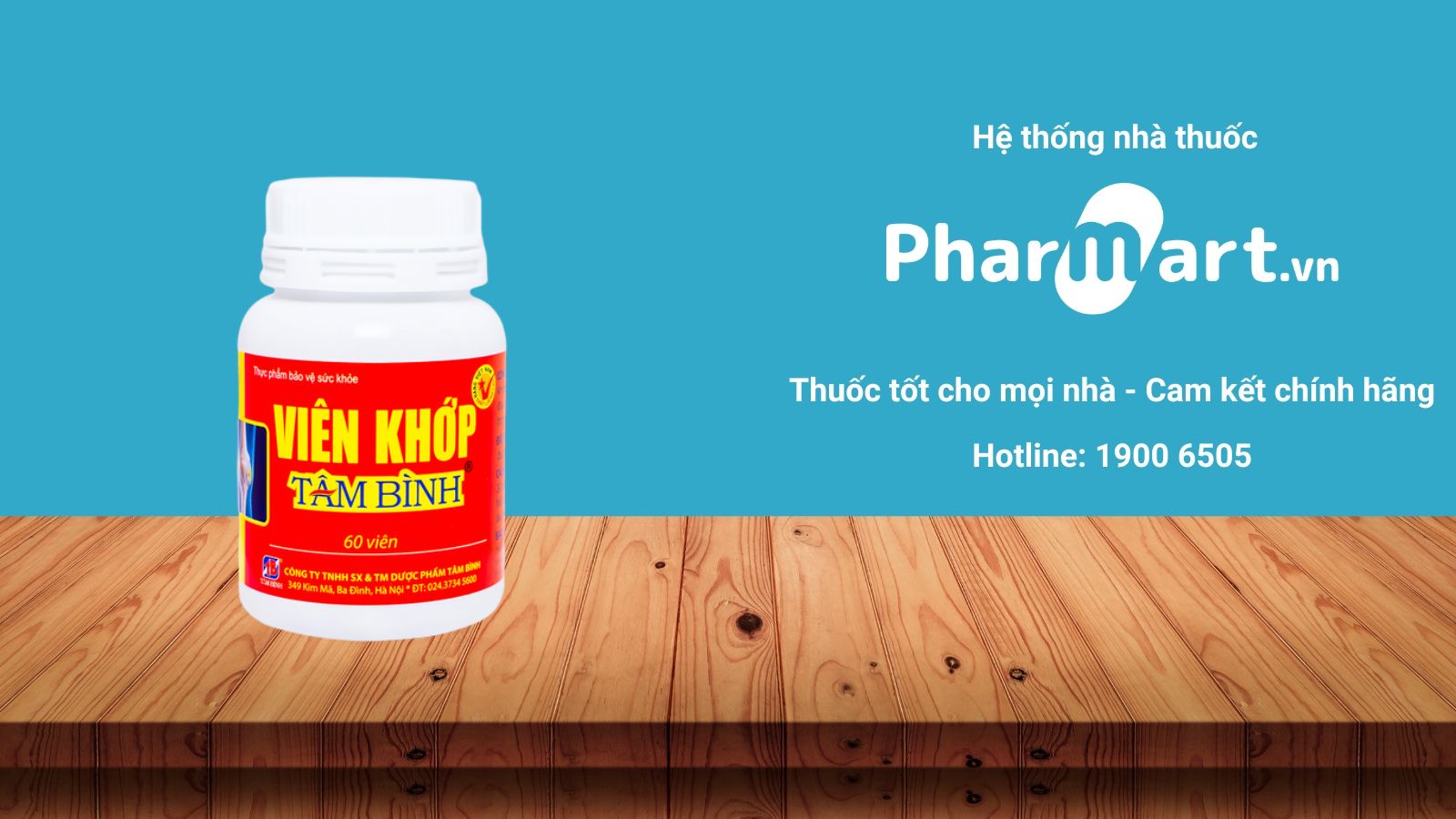 Viên Khớp Tâm Bình đang được bán chính hãng tại Nhà thuốc Hz888a.com