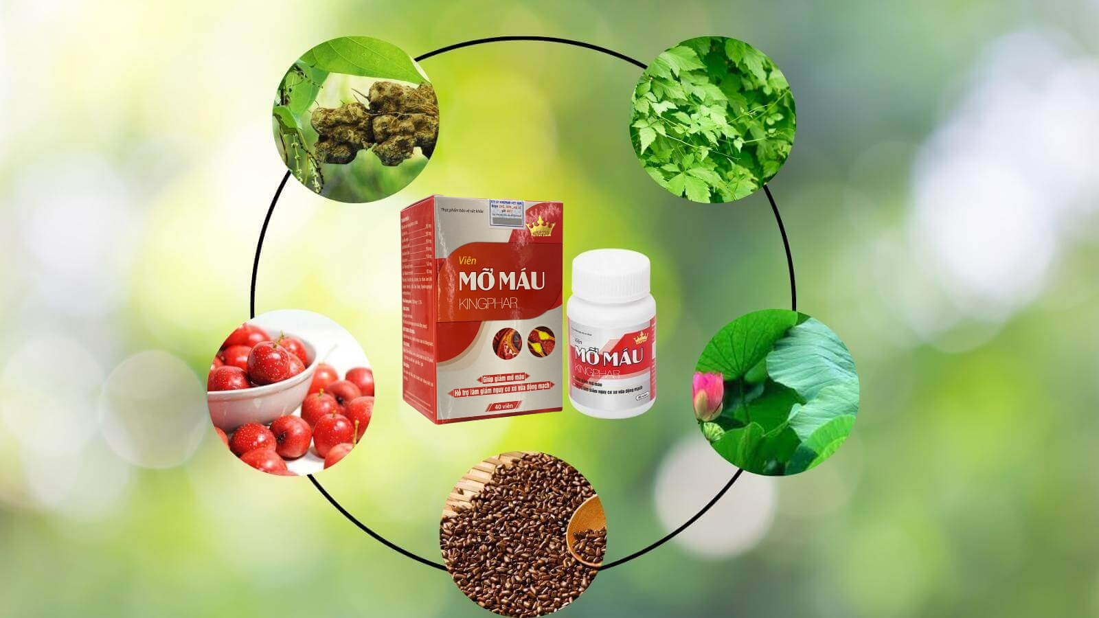 Mỡ m&aacute;u Kingphar chứa c&aacute;c th&agrave;nh phần ho&agrave;n to&agrave;n từ thi&ecirc;n nhi&ecirc;n