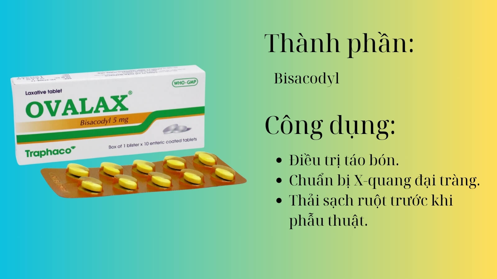 Th&agrave;nh phần v&agrave; c&ocirc;ng dụng của vi&ecirc;n nhuận tr&agrave;ng Ovalax