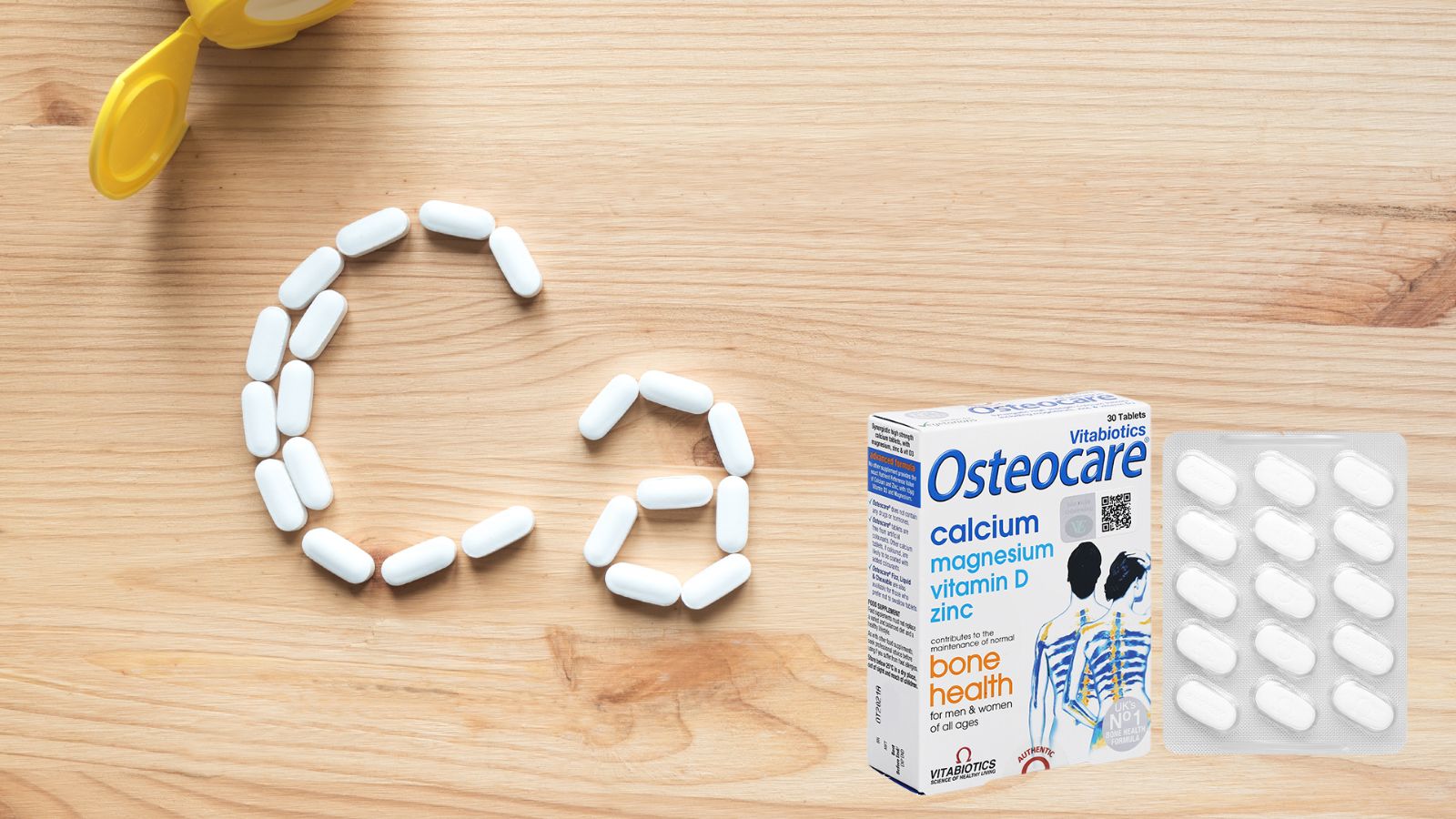 Vitabiotics Osteocare Canxi gi&uacute;p xương chắc khỏe