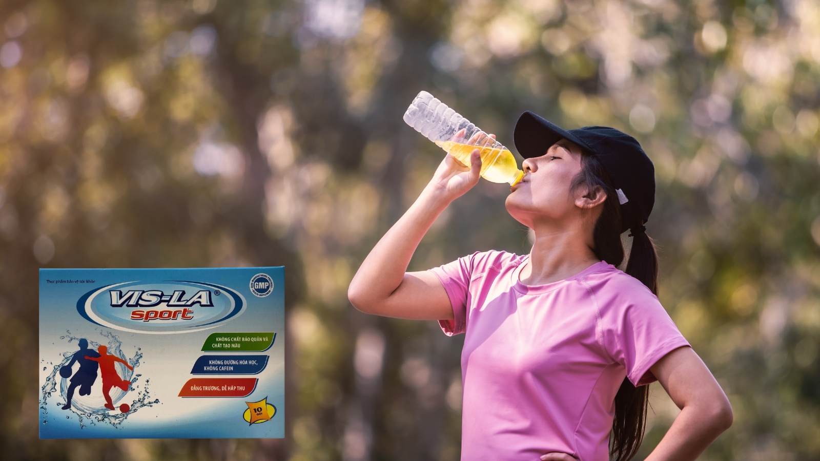 Vis-La Sport gi&uacute;p bổ sung nước v&agrave; điện giải cho cơ thể