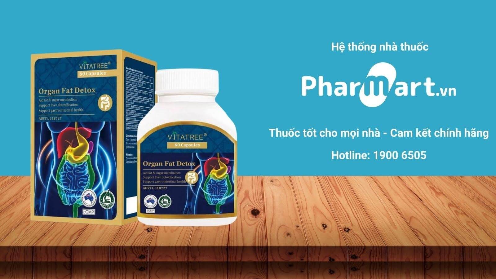 Vitatree Organ Fat Detox được phân phối chính hãng tại Hz888a.com