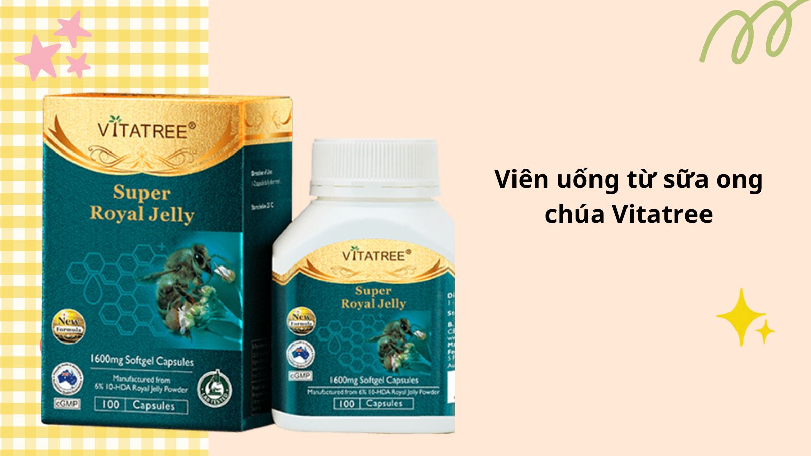 Gi&aacute; b&aacute;n v&agrave; địa chỉ mua Vitatree Super Royal Jelly tại nh&agrave; thuốc HZ888A