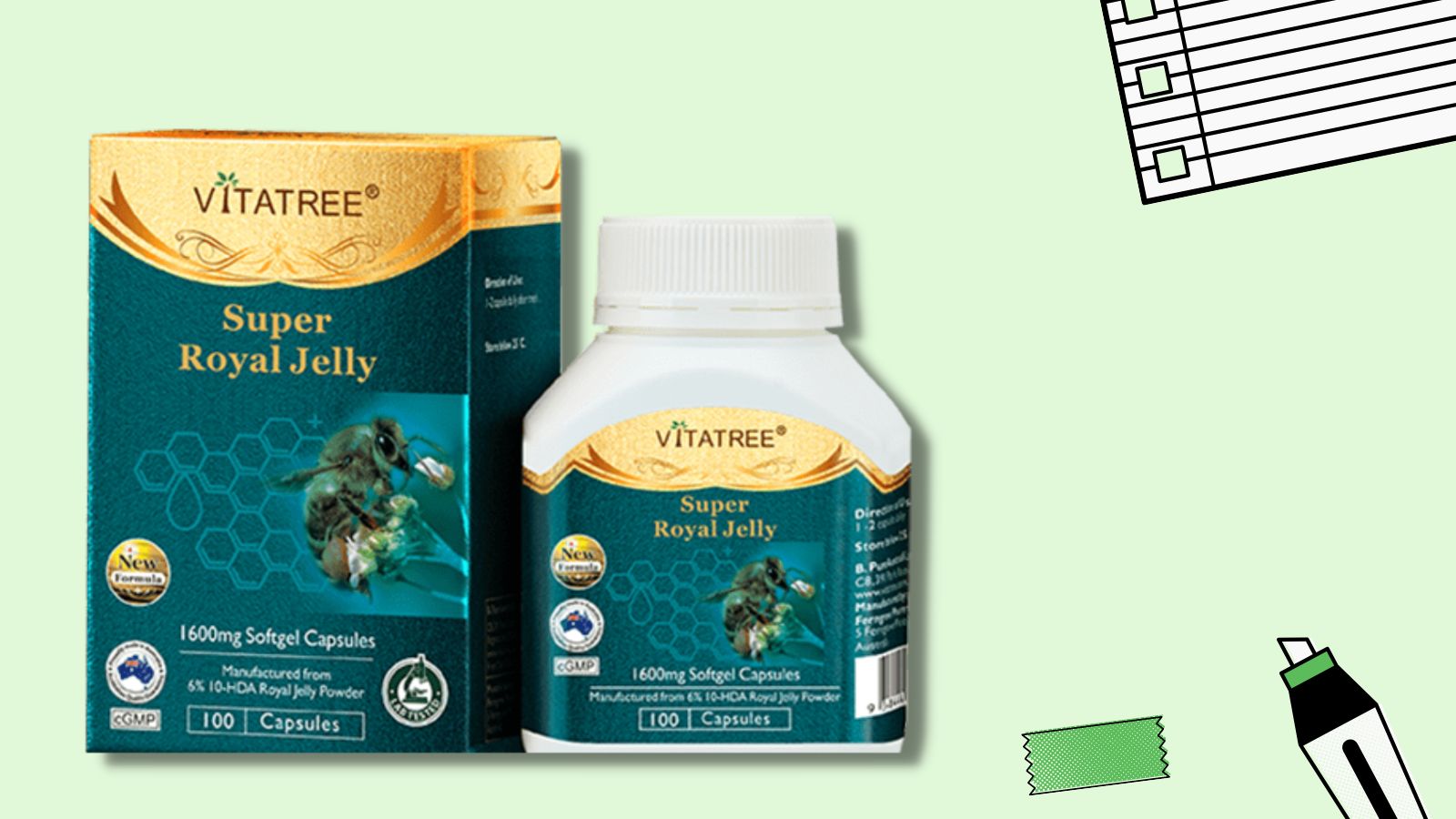T&aacute;c dụng của Vitatree Super Royal Jelly&nbsp;