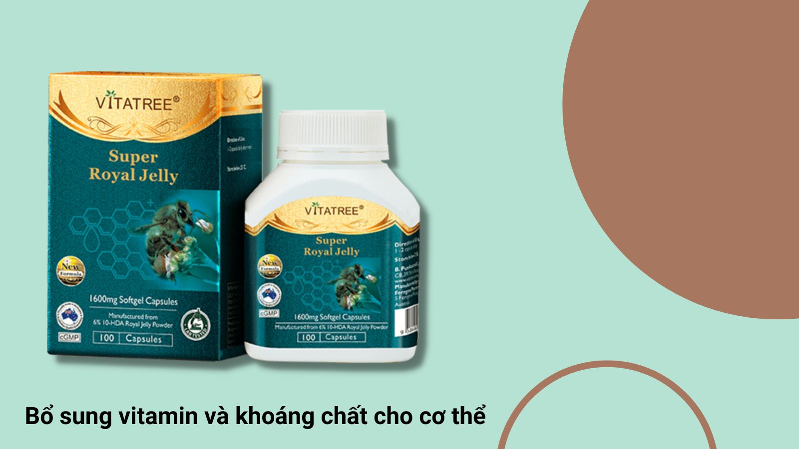 Giới thiệu về vi&ecirc;n uống Vitatree Super Royal Jelly