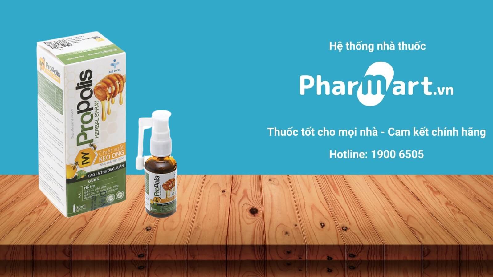 Xịt Keo ong Ivy Propolis gi&uacute;p giảm ho, th&ocirc;ng tho&aacute;ng đường h&ocirc; hấp