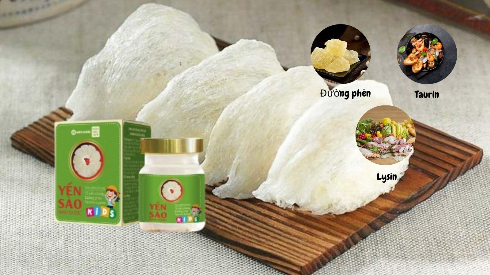 Yến s&agrave;o Nam Dược Kids chứa nhiều dưỡng chất&nbsp;