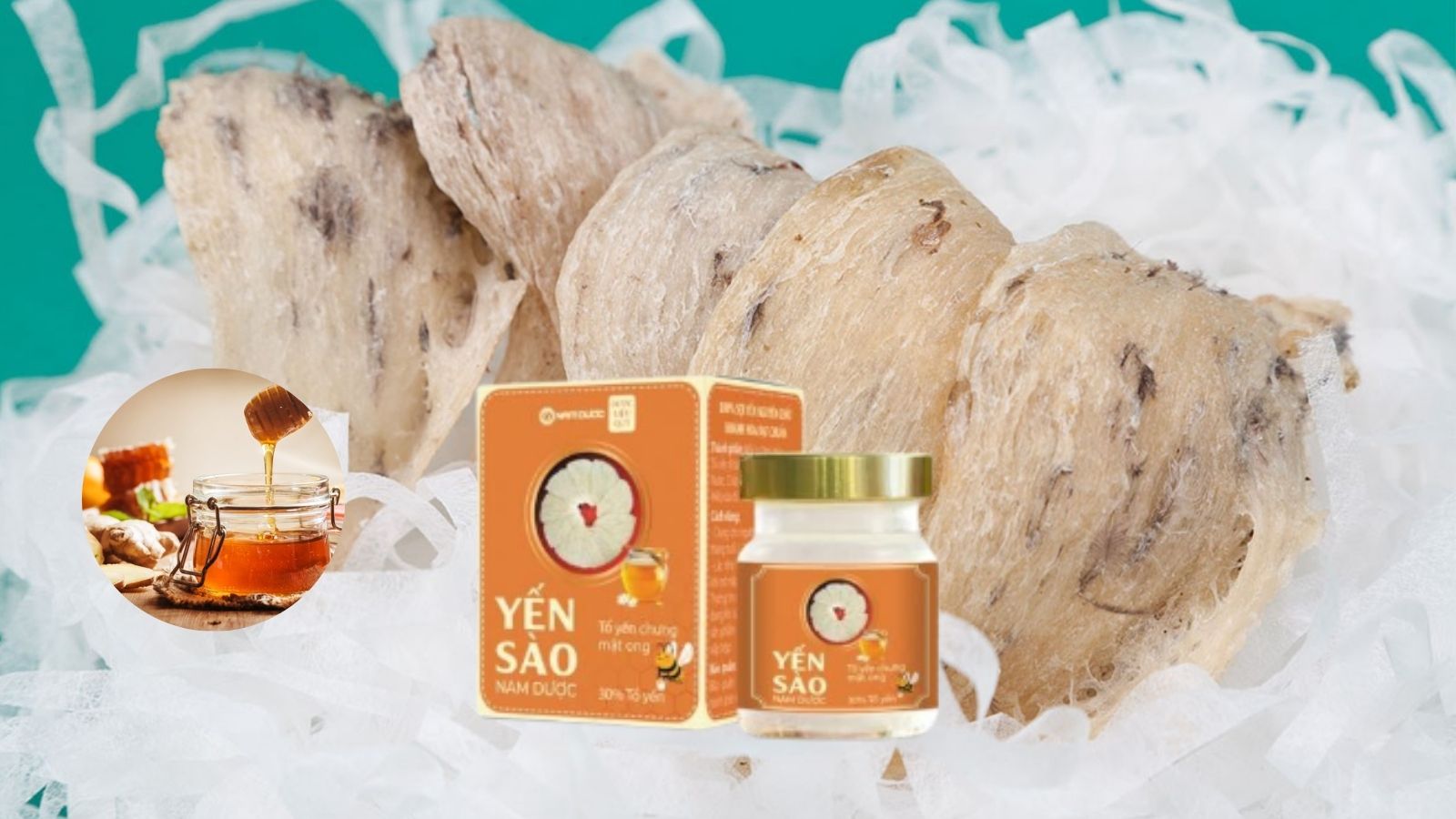 Yến s&agrave;o Nam Dược chứa Tổ yến Kh&aacute;nh H&ograve;a chất lượng cao