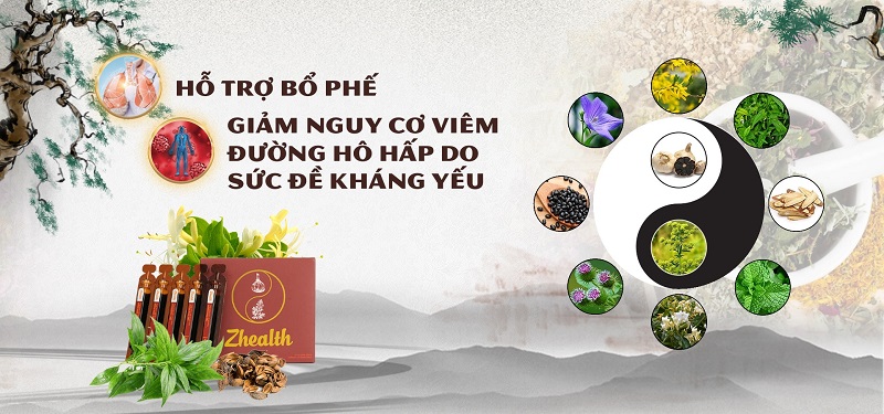 Zhealth giảm vi&ecirc;m đường h&ocirc; hấp