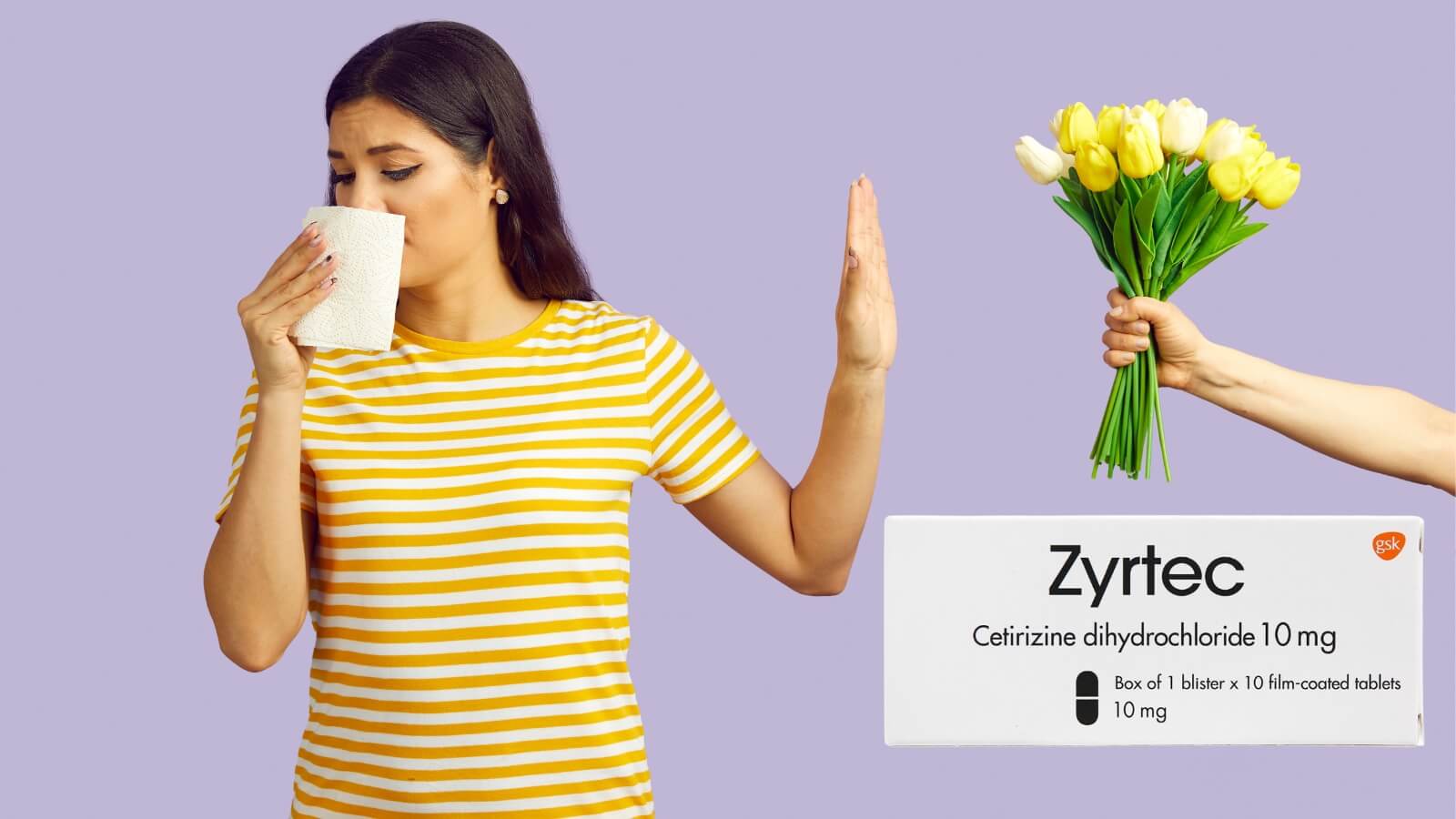 Thuốc Zyrtec gi&uacute;p giảm c&aacute;c triệu chứng của vi&ecirc;m mũi dị ứng